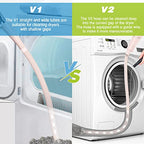 Sealegend 2 PCS Dryer Vent Cleaner Kit, Dryer Lint Vacuum Attachment&Brush - color: Pink