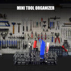 Screwdriver Storage Rack 63-Holes Acrylic Tool Stand Black