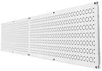 Pegboard Rack Wall Control Home & Garage Tool Storage & Organization White Metal Pegboard Pack - Two 32-Inch x 16-Inch White Steel Peg Board Panels - color: White