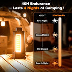 SakerNeo Rechargeable Camping Light with Stand 20000mAh,Work Light - style: BLACK