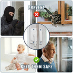 Sliding Window Sash Locks White ZUONAI 2 Pack Cam Sash Locks for Double Hung Window Latch Lock Security Vinyl Window Sash Lock and Keeper Replacement for Vertical and Horizontal Sliding Windows - color: White