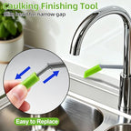 GOOPREEN 16pcs Silicone Caulking Tool Kit, Dual-End Caulk Remover Tool