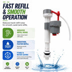 MinSha Universal Toilet Fill Valve, Adjustable POM Tank Repair Kit