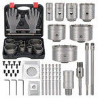 Professional 39PCS Concrete Hole Saw Kit with SDS Plus & Max Shank - size: (1-3/16" to 4-5/16")-39PCS