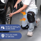 WORKPRO Knee Pads, Gel Cushion Safety Kneepads - style: Buckle