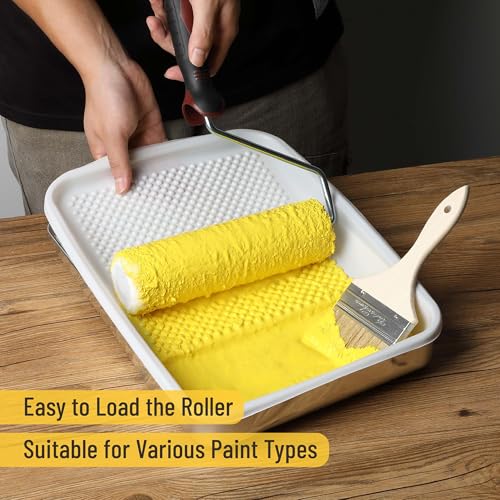 Bates 9 Inch Paint Tray Liners - 21 pcs, One Metal Tray with 20 Plastic Liners - size: 9 Inch, 21 pcs