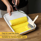 Bates 9 Inch Paint Tray with 10 Plastic Liners - Disposable Paint Roller Trays for Walls - size: 9 Inch, 11 pcs