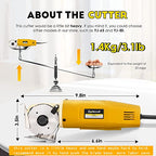 Electric Rotary Fabric Carpet Cutter heavy duty 1"Cutting Thickness 110V