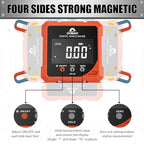 Coobeast Digital Angle Finder with Dual Laser 4-side Magnetic Angle Gauge - color: Orange