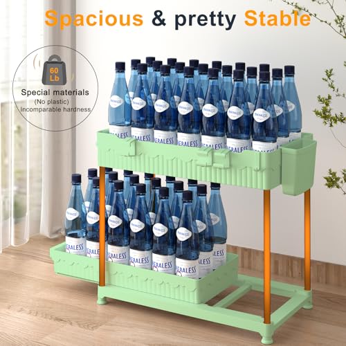 Sevenblue 3-Pack 2-Tier Under Sink Organizers with Sliding Drawers - color: Green, size: 14.8 Inch
