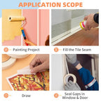 KICNIC Painter Tape, White Masking Tape 0.7 in x 60 yd, 12 Rolls, Removable - color: White, size: 12 Rolls