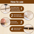 Hapric 250 Pcs 8 Sizes Wooden Dowel Pins Hardware Pins with Box