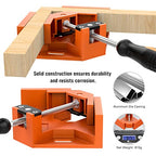 Housolution Right Angle Clamp, [4PACK] 90° Aluminum Alloy - Orange - color: Orange
