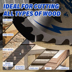 10 Pack 7-1/4 Inch 24T Circular Saw Blade for Wood 5/8" Arbor - size: 7-1/4 In 24T(10PCS)