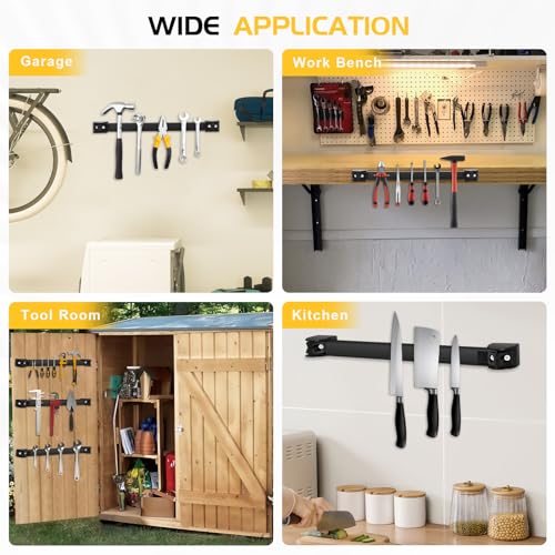 DGSL Heavy Duty Magnetic Tool Holder, 5 Pack 18" Wall Mount Organizer - size: 18 In x 5