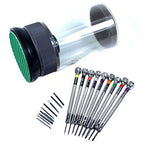 New 9 pcs Precision Watch Flat Blade Slotted Screwdriver Set Watchmakers Tools