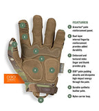 Mechanix Wear M-Pact MultiCam Tactical Gloves, Large - color: Camouflage - Multicam, size: Large