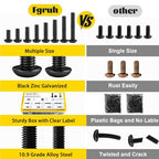 1080PCS M3 Button Screws Assortment Kit, M3x6/8/10/12/16/20/25/30 mm - size: M3 1080pcs