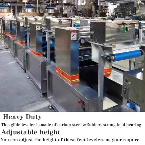 Heavy Duty Leveling Feet, M12 Thread,1300lb Capacity,4 Pcs - size: D60xM12x100,4 Pcs