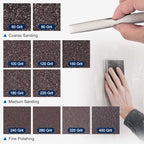 8Pcs 150Grit Double-Sided Sanding Sponges, Washable & Reusable - size: 150Grit