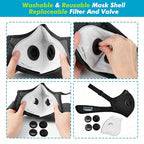 BASE CAMP M PRO Dust Mask, All day Comfortable Reusable Respirator Mask for Dust, Safety Work Mask for Woodworking - style: 2pack
