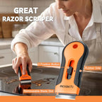 REXBETI Razor Blade Scraper Tool, 4 Pack Windows, Glass Stovetop Scraper - style: Original 4 Pack