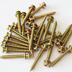 50Pcs Double-Headed Wall Screw Anchors Picture Hooks -Gold Bear Claw Screws - size: Color Zinc
