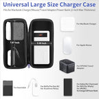 iMangoo Travel Essential Electronics Organizer Charger Case Carrying Pouch - color: Purple, size: Large