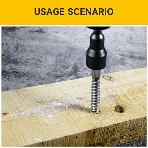 Mywish (15Sets) 3/8" x 1" Hex Head Lag Bolts, Heavy Duty Lag Screws with Washers, 304 Stainless Steel Bolts 18-8, Lag Screws Wood Screws, Fully Thread Bright Finish, 3/8 Bolt - size: 3/8 x 1" (15 set)