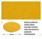 S SATC 100 PCS PSA Sanding Discs 6 Inch Sanding Discs Stick On 500 Grit Round Sandpaper Roll for Orbital Sander - style: 500 Grit