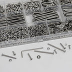 1040PCS M3 Assorted Nuts and Bolts Kit, M3x6/8/10/12/20/25/30/40mm Screw Kits, Metric Hex Button Head Cap Screws, Nuts and Flat Washers, for 3D Printer Mods, Bed Frame, Furniture, Automotive - size: M3x6/8610/12/20/25/30/40-1040Pcs