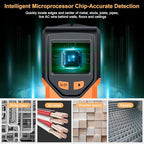 Stud Finder Wall Scanner - 5 in 1 Stud Finder Tool w/Smart Chip and HD LCD Display, Stud Detector Beam Finders for the Center and Edge of Wood AC Wire Metal Studs Joist Pipe (Onion) - color: Onion