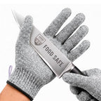 A5 Cut Resistant Gloves, Food Grade Kitchen Safety Gloves - color: Gray, size: X-Large