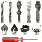 10 - Piece Drain Snake Cutter and Auger Set, High - quality, Fits for RIDGID C8 5/8" Drain Snake Cable 62270