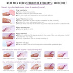 BTArtbox Press On Nails, Vanilla Glazed, Short Square, White Chrome, 32Ct - color: A-Vanilla Glazed