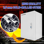 Electrical Junction Box 24x20x8, NEMA 4X IP66 Steel Enclosure Box - size: 24 x 20 x 8''