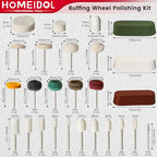 72Pcs Polishing Kit for Dremel Buffing Wheels with Polishing Compound - style: Style 2