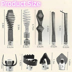 10 - Piece Drain Snake Cutter and Auger Set, High - quality, Fits for RIDGID C8 5/8" Drain Snake Cable 62270