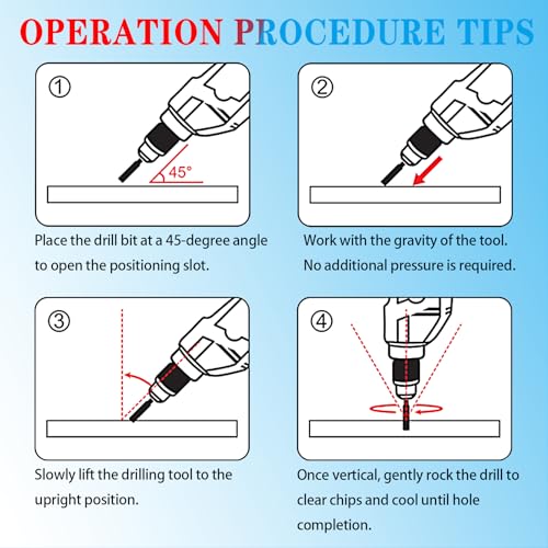 Dry Diamond Drill Bits Set, 5 Pcs Tile Drill Bits for Porcelain, Ceramic, Granite, Marble, Stone, Glass Hard Materials, Round Shank 1/4", 5/16", 3/8", 1/2" Drill Bits, with Storage Case - size: 5 Pcs Diamond Bits