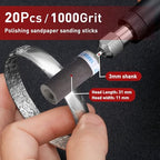 20 Pcs 1000 Grit Sanding Drums for Rotary Dremel Tool - size: 1000 Grits