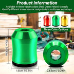 3Pcs Magnetic Drill Bit Holder,Strong Magnetic Screw Holder-(3 colors)