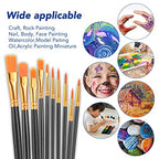 ESRICH 160PCS Paint Brushes, Paint Brush for Acrylic Painting - color: Black, size: 160