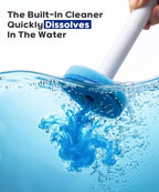 SOPAMI Disposable Toilet Brush with 32 Refills Deep Cleaning Touch Free - size: Blue Sponge