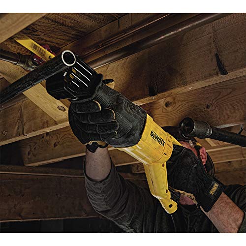 DEWALT Reciprocating Saw, 12 Amp, 2,900 RPM, 4-Position Blade Clamp, Variable Speed Trigger, Corded (DWE305)
