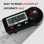 S&F STEAD & FAST Stainless Steel Digital Angle Finder Tool, 7 Inch / 200 mm - size: Full Size