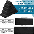 200 Pcs Shoe Covers Disposable, Non-woven Fabric Booties Covers,Extra Large - size: Extra Large