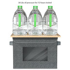Univivi Fabric Foldable Storage Boxes with Lids, 4 Pack, Black - color: Black