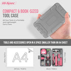 Hi-Spec Tool Set 25pc Pink Household DIY Tool Kit for Women. Small Mini Tool Box Set of Starter Basic Ladies Tools - color: Pale Pink