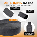 Automotive Heat Shrink Wire Sleeve Cord Protector 1''-66ft - size: 1"-66ft