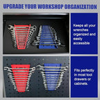 Magnetic Wrench Organizer (4-Pack, Red & Blue) - color: Red & Blue (4PC)
